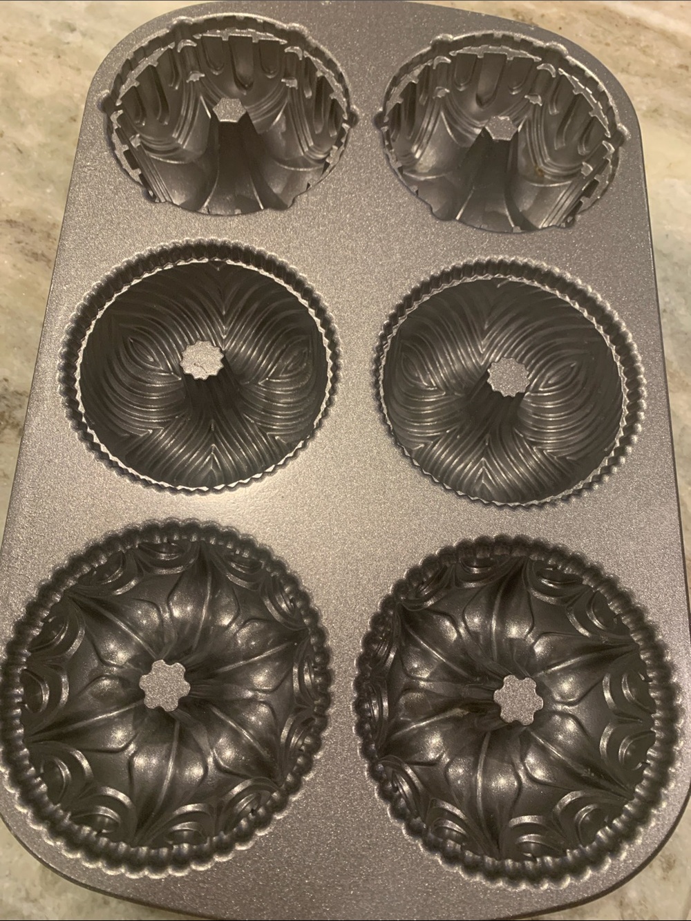 Nordic Ware Gray Decorative Mini Bundt Pan, 6-Cup